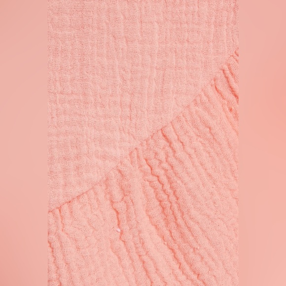 EBERJEY Nomad Roxanna ruffled cotton gauze wrap skirt swim coverup size S/M - Picture 4 of 5